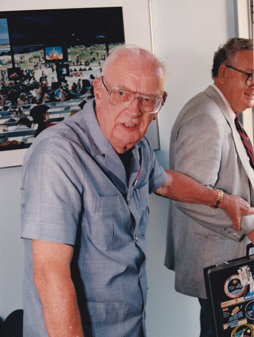 Sir Arthur at Kennedy Space Center